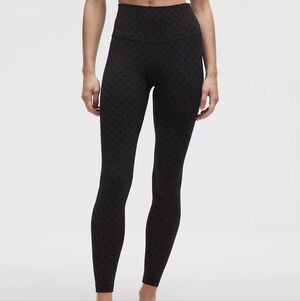 Lululemon Polka Flock Align Leggings 28" Size 8 Polka Dot